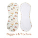 Organic Burp Cloth 3 Pack - Pick Your Prints - Thumbnail 7