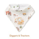 Organic Dribble Bib 2 Pack - Pick Your Prints - Thumbnail 11