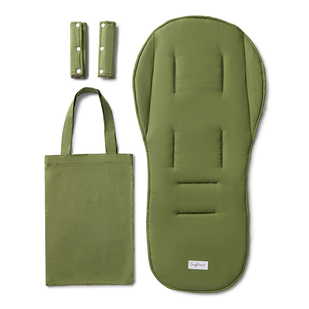 Bundle - Diggers & Tractors Pram Liner & Strap Cover Set - View 6