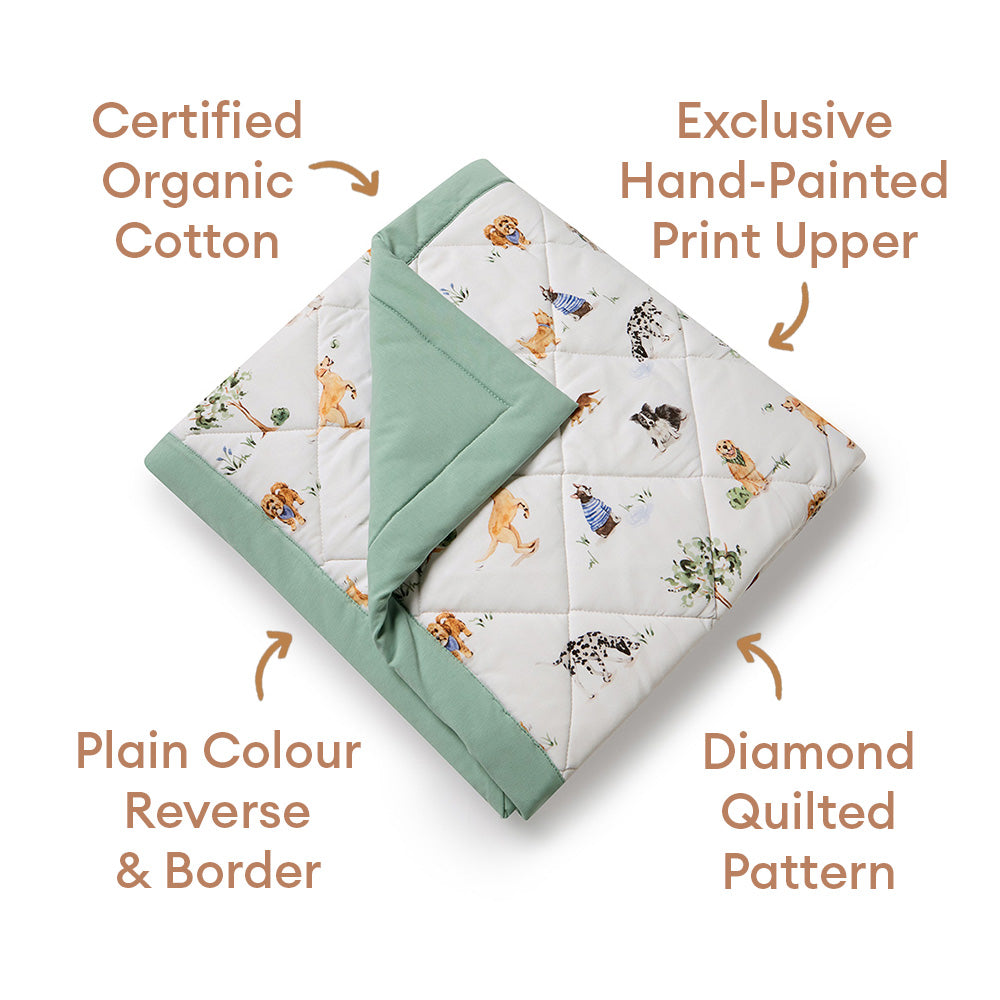 Dog Park Organic Cotton Cot Comforter - View 5