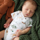 Dog Park Short Sleeve Organic Kimono Bodysuit - Thumbnail 5