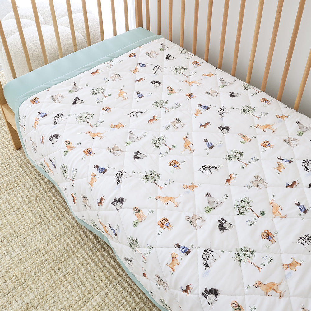 Dog Park Organic Cotton Cot Comforter - View 6