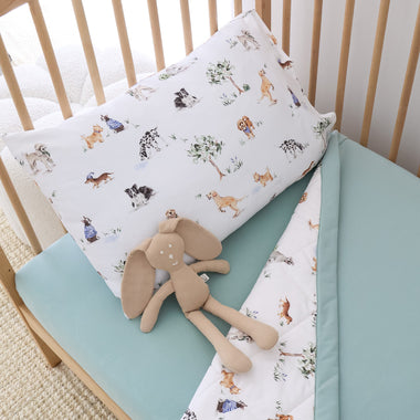 Dog Park Organic Cotton Cot Comforter | Snuggle Hunny