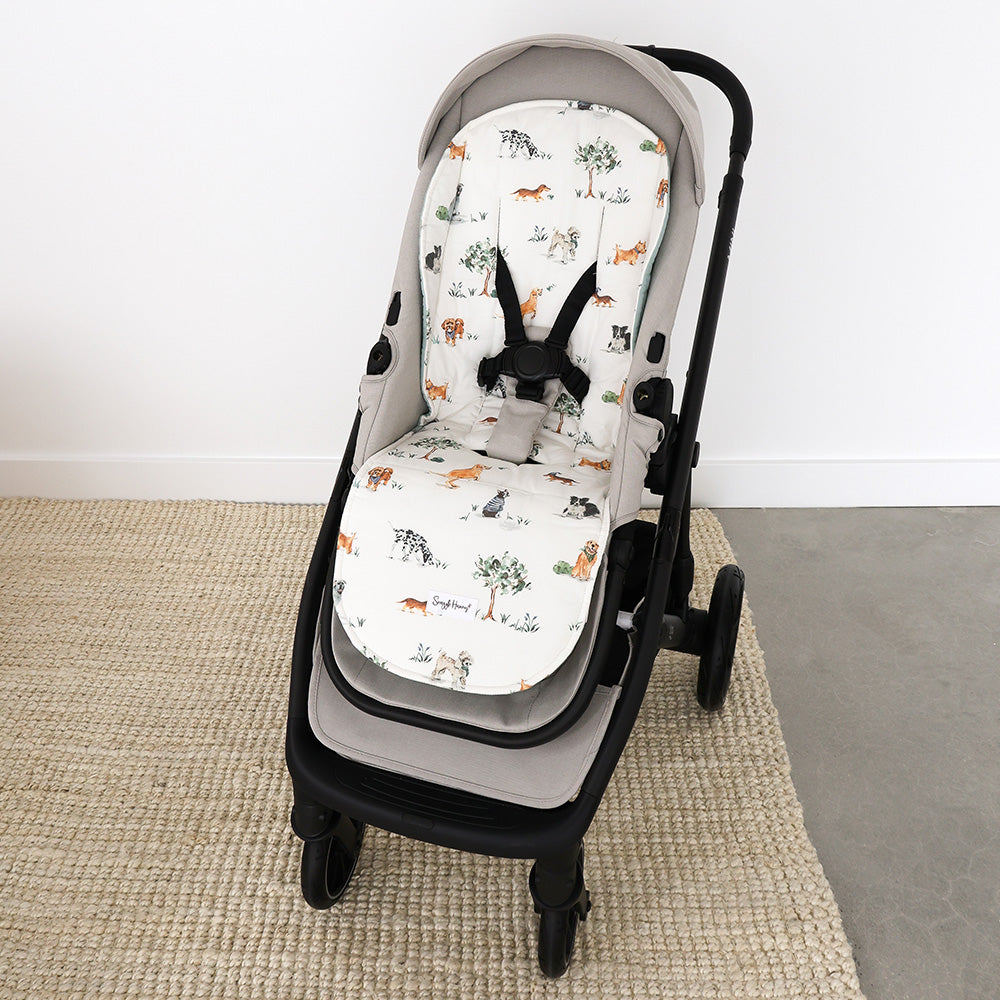 Dog Park Universal Organic Pram Liner - View 1
