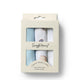 Small Organic Muslin Cloths 3 Pack - Dragon/Milk/Baby Blue - Thumbnail 1