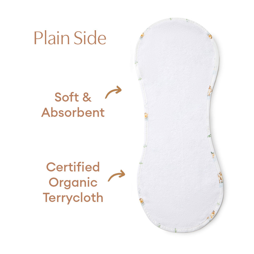 Duck Pond Organic Cotton Burp Cloth - View 6
