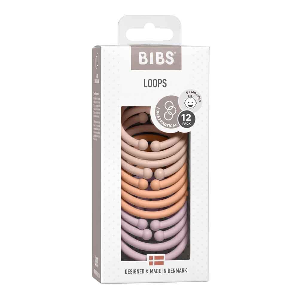 BIBS Loops (12 Pieces) - Blush, Peach, Dusky Lilac-Snuggle Hunny