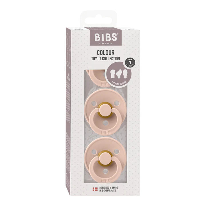 BIBS Try-It-Collection Dummies 3 Pack - Blush - View 5