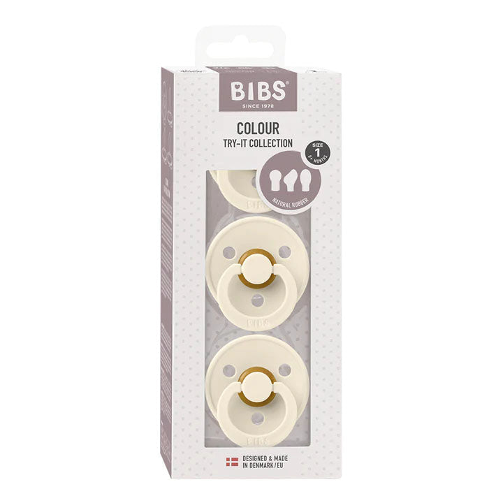 BIBS Try-It-Collection Dummies 3 Pack - Ivory - View 5
