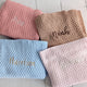 Bronze Diamond Knit Organic Baby Blanket - Thumbnail 6