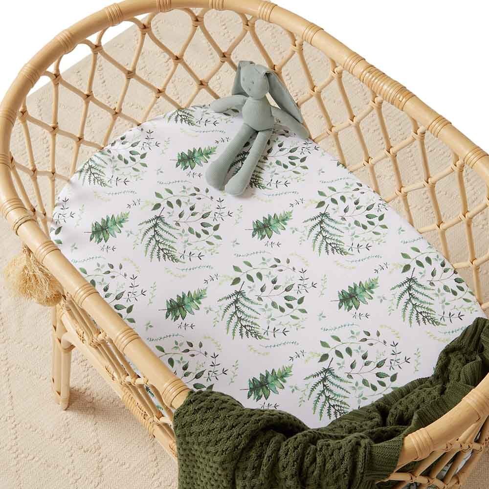 Enchanted Organic Bassinet Sheet / Change Pad Cover-Snuggle Hunny