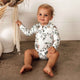 Eucalypt Long Sleeve Organic Bodysuit-Snuggle Hunny