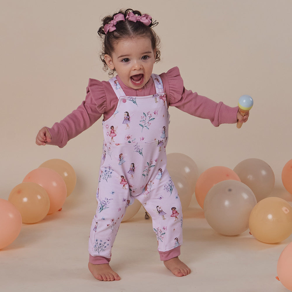 Fairy Dust Organic Snuggle Overalls - View 8