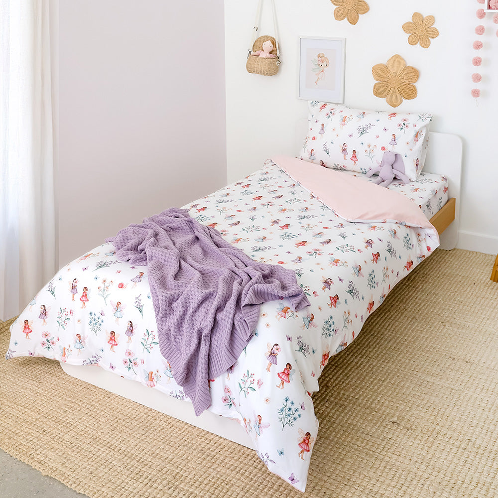 Fairy Garden Organic Cotton Single Pillowcase - View 5