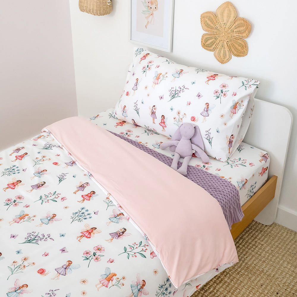 Bundle - Fairy Garden Double Bedding - 1 x Sheet + 1 x Quilt Cover + 2 x Pillowcases - View 2