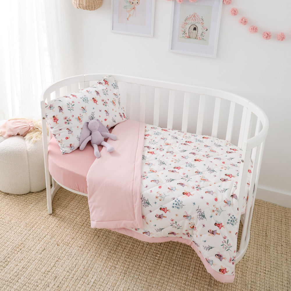 Bundle - Fairy Garden Cot Comforter & Toddler Pillowcase - View 1
