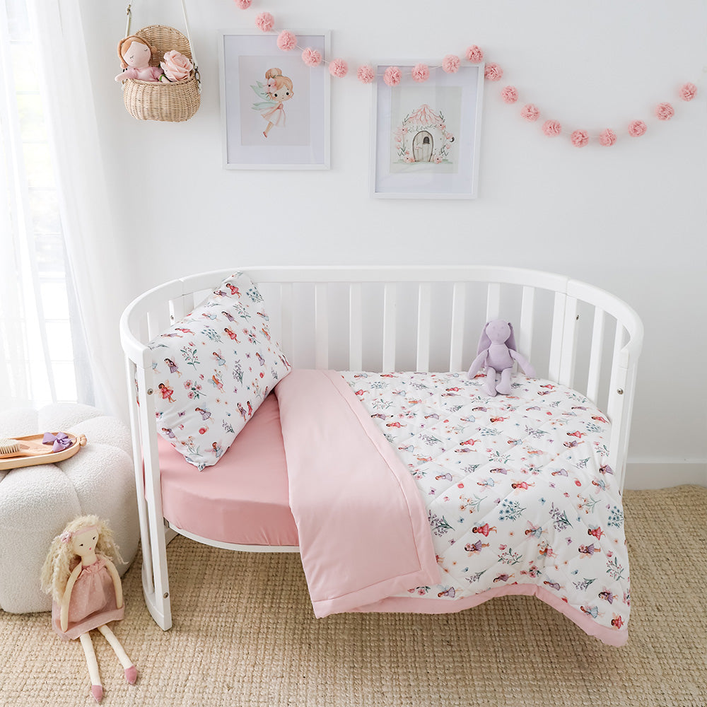 Fairy Garden Organic Cotton Cot Comforter - View 3