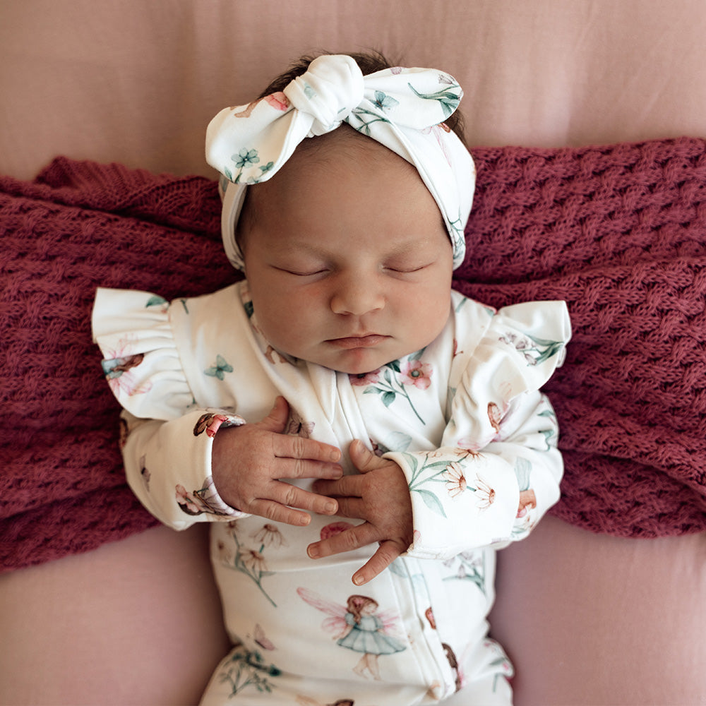 Fairy Garden Organic Snugglesuit Convertible Romper - View 6