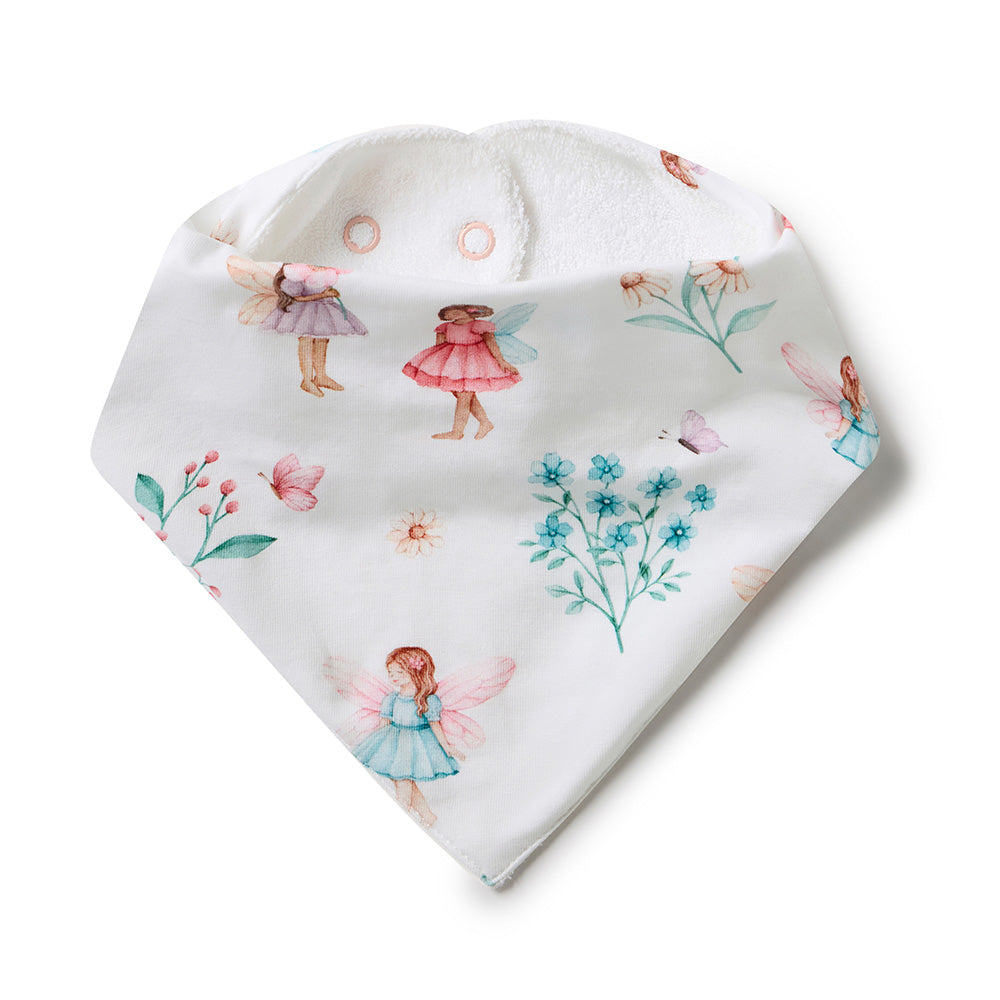 Fairy Garden Organic Dribble Bib - View 2