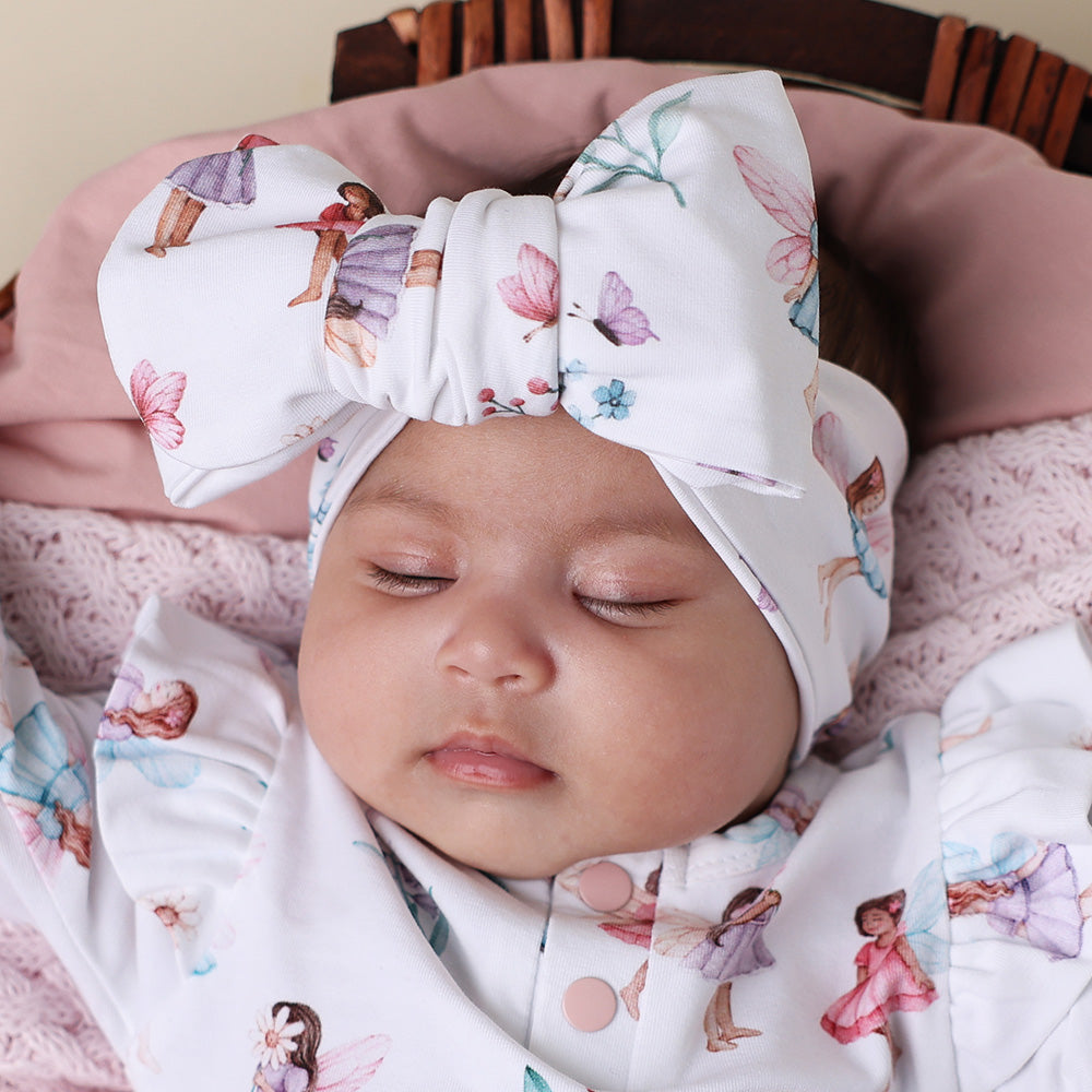 Fairy Garden Organic Oversized Bow - View 3