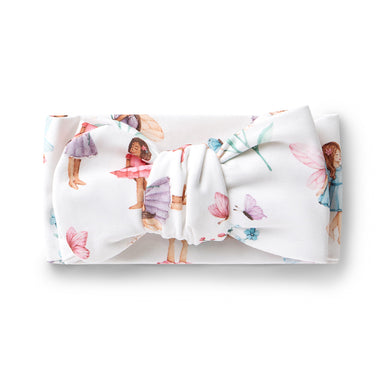 Fairy Garden Organic Oversized Bow | Snuggle Hunny
