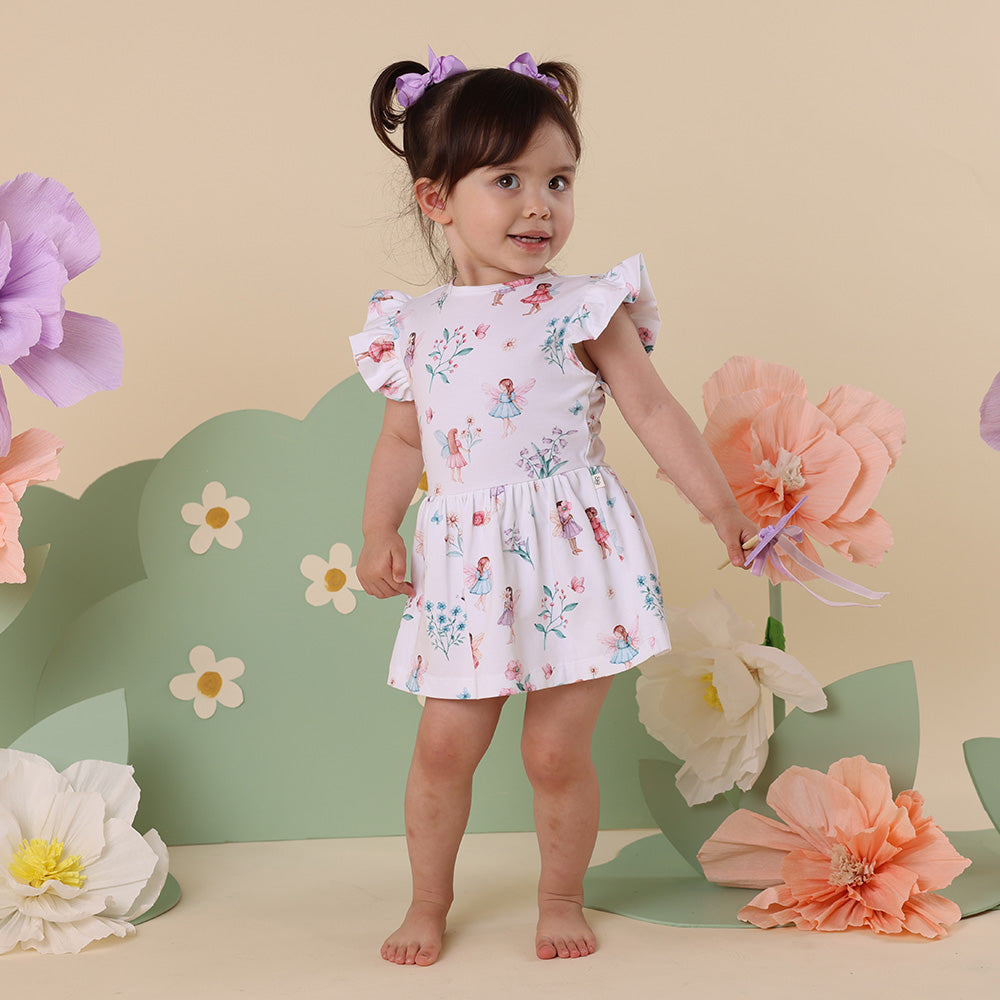 sachin and babi light blue dress Fairy Garden Organic Baby & Toddler Dress