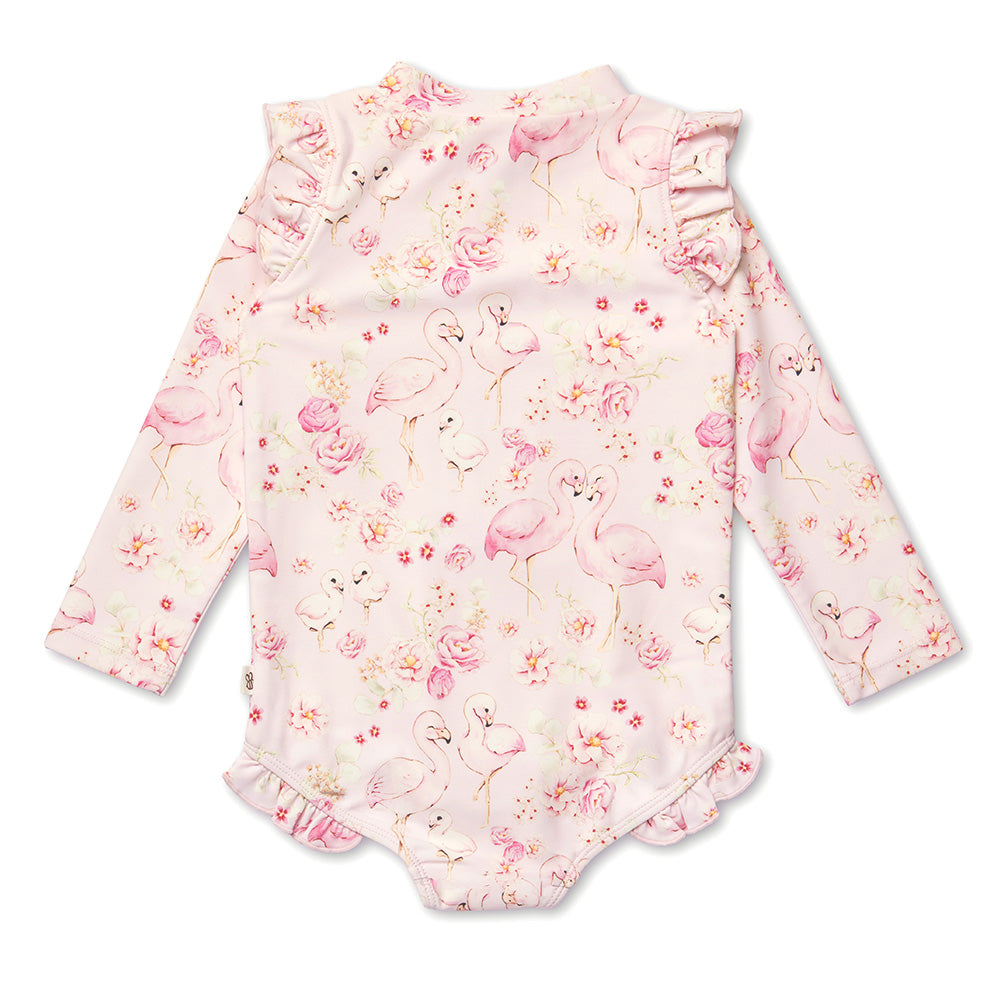 Flamingos Frill Swimsuit - View 17