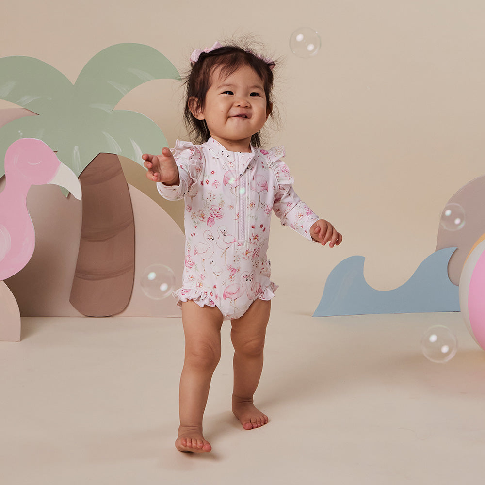 Flamingos Frill Swimsuit - View 18