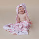 Flamingos Organic Hooded Baby Towel - Thumbnail 3
