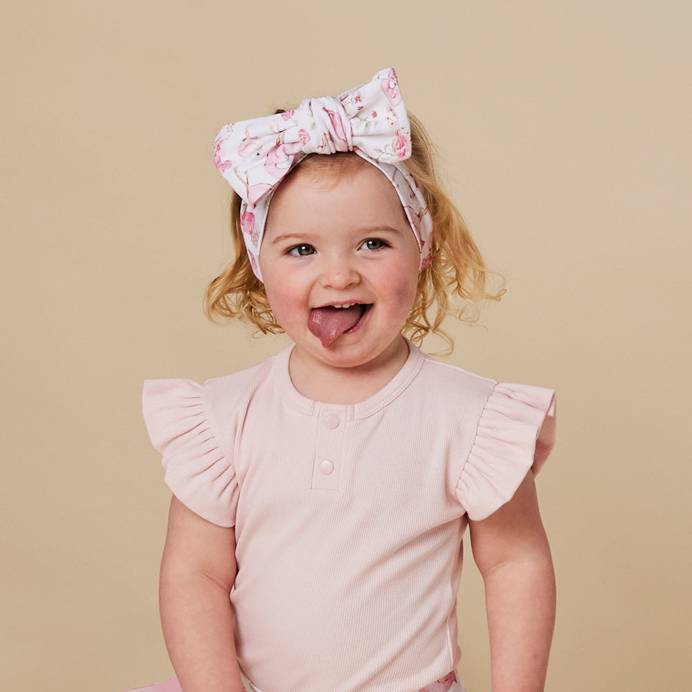 Flamingos Organic Oversized Bow - View 6