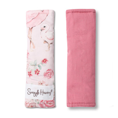 Flamingos Universal Reversible Pram Strap Covers | Snuggle Hunny