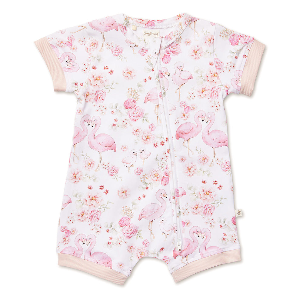 Flamingos Organic Snuggle Shortie - View 2