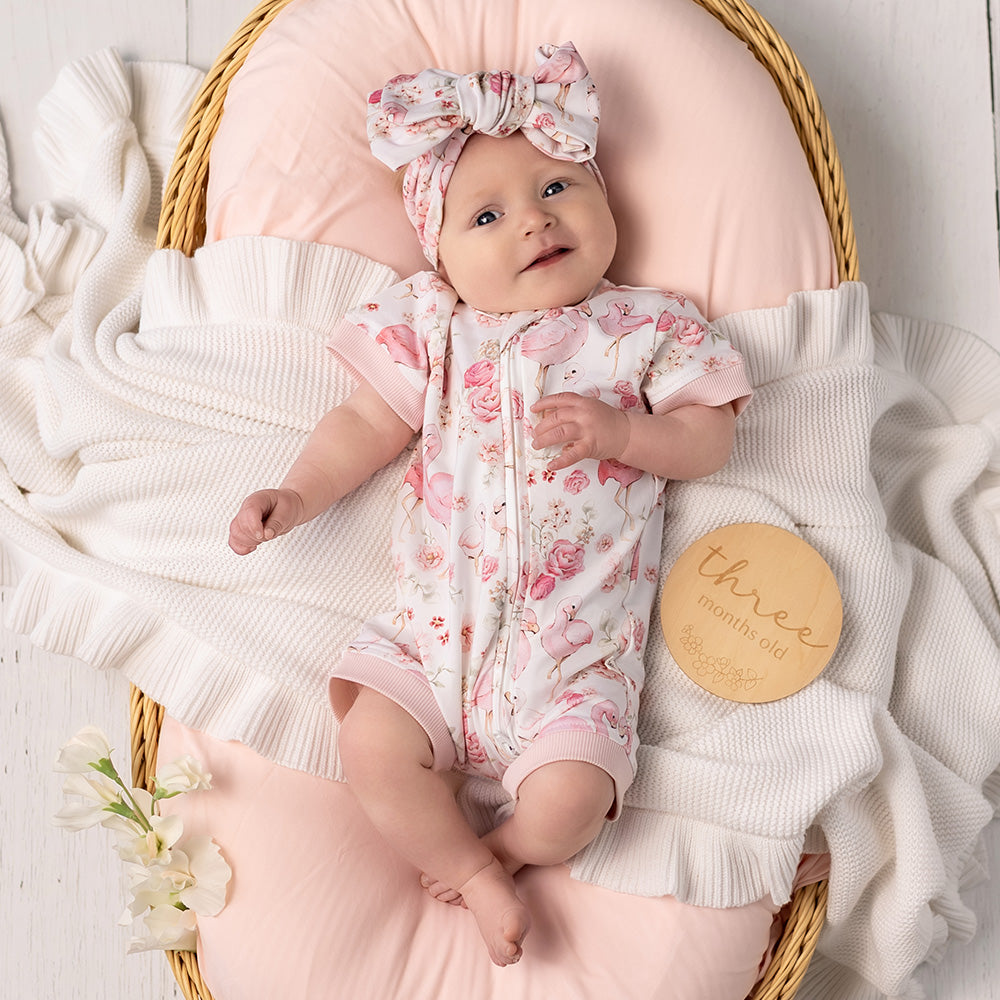 Flamingos Organic Snuggle Shortie - View 3