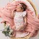 Flamingos Short Sleeve Organic Bodysuit with Frill - Thumbnail 14