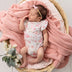 Flamingos Short Sleeve Organic Bodysuit with Frill | Snuggle Hunny