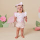 Flamingos Short Sleeve Organic Bodysuit with Frill - Thumbnail 7