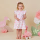 Flamingos Short Sleeve Organic Dress - Thumbnail 12