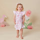 Flamingos Short Sleeve Organic Dress - Thumbnail 15