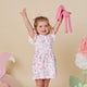 Flamingos Short Sleeve Organic Dress - Thumbnail 6