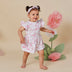 Flamingos Short Sleeve Organic Dress | Snuggle Hunny