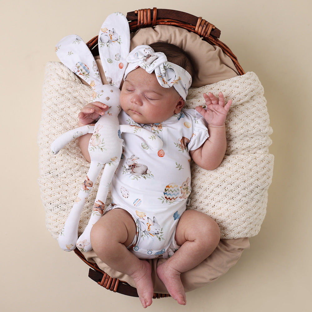 Flopsy Bunnies Short Sleeve Organic Bodysuit with Frill - View 10