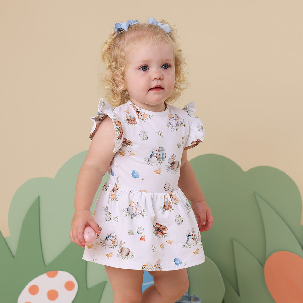 Flopsy Bunnies Short Sleeve Organic Dress - View 7