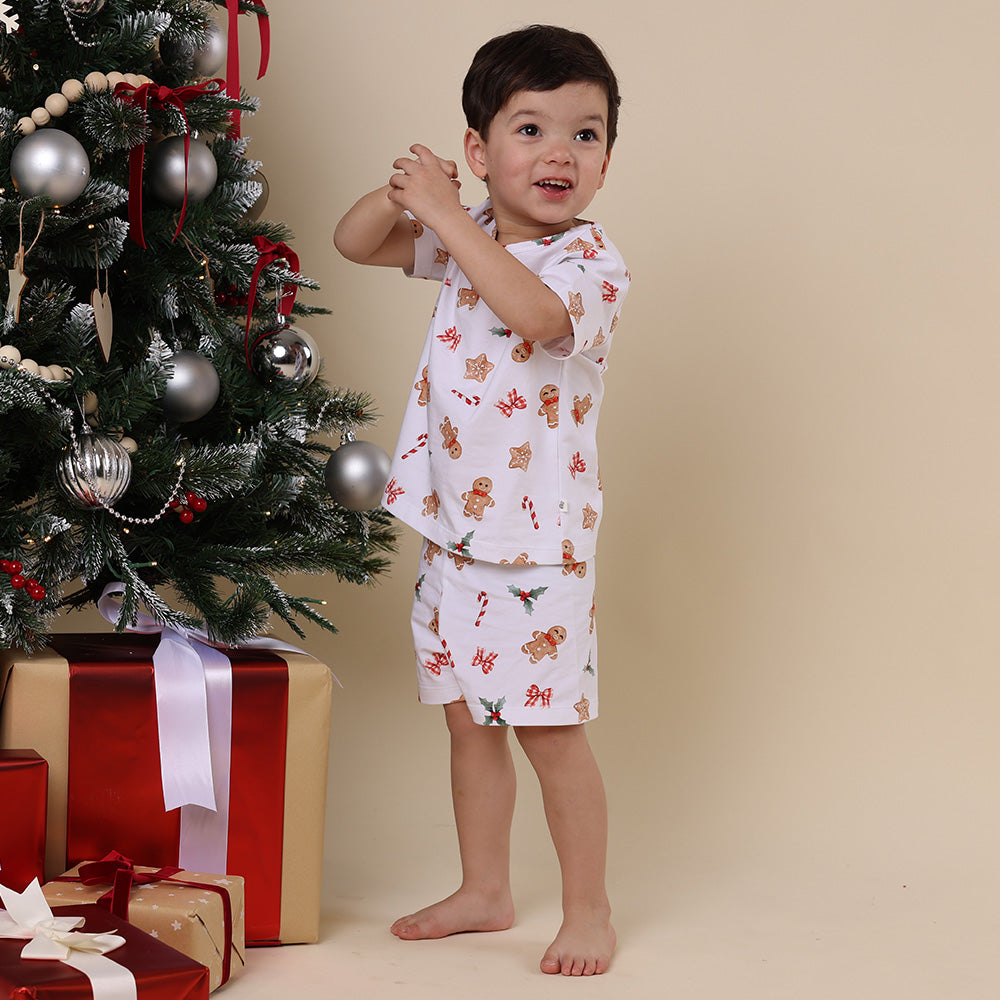 Gingerbread Organic Kids PJ Set - View 3