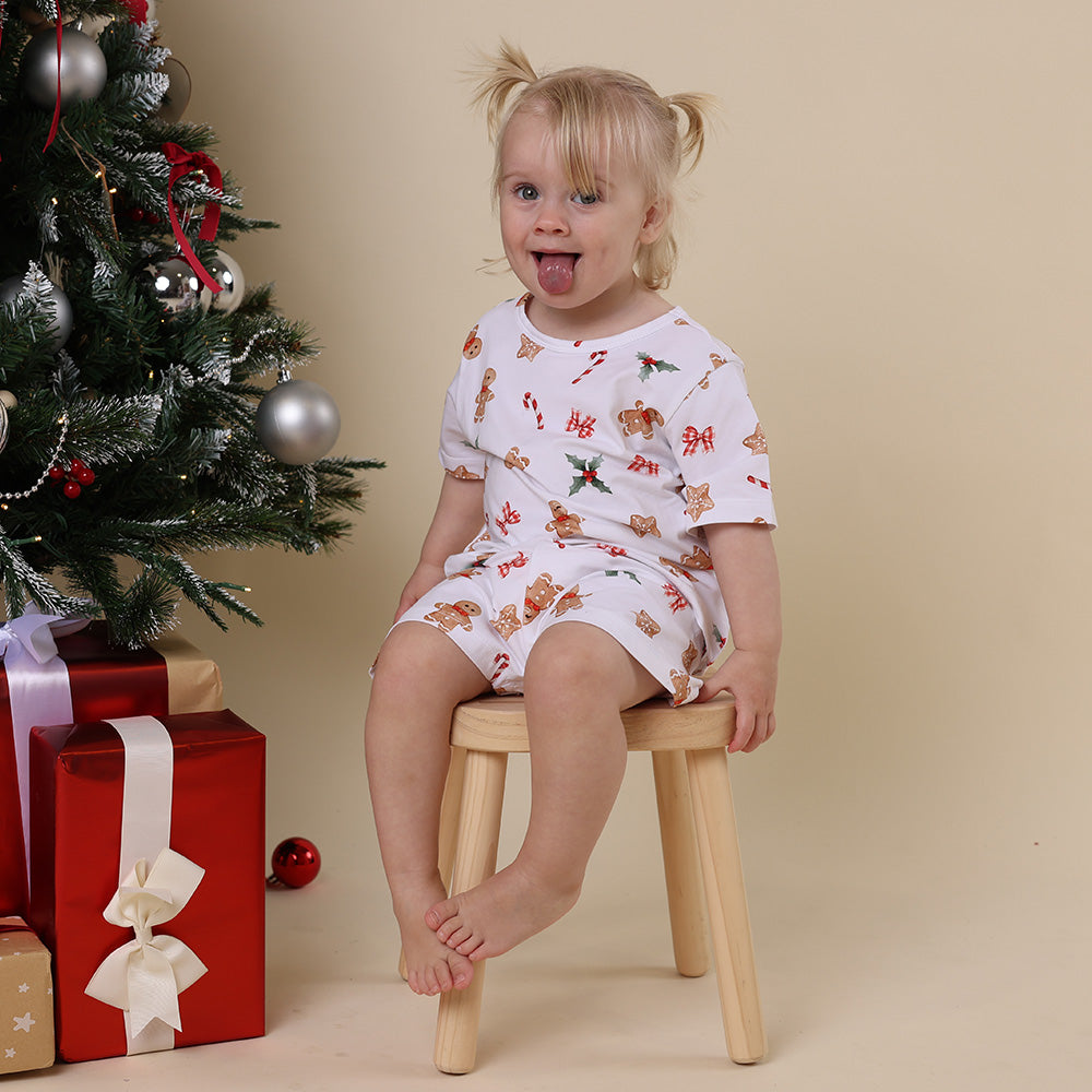 Gingerbread Organic Kids PJ Set - View 4