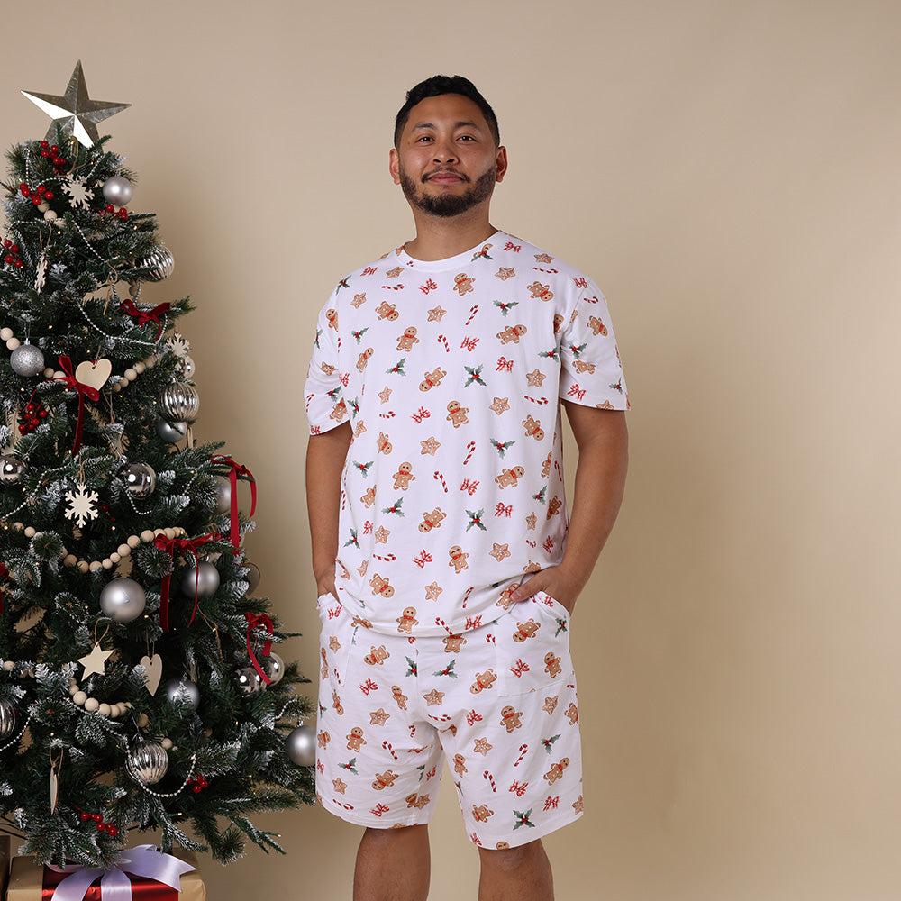 Gingerbread Organic Mens PJ Set - View 1