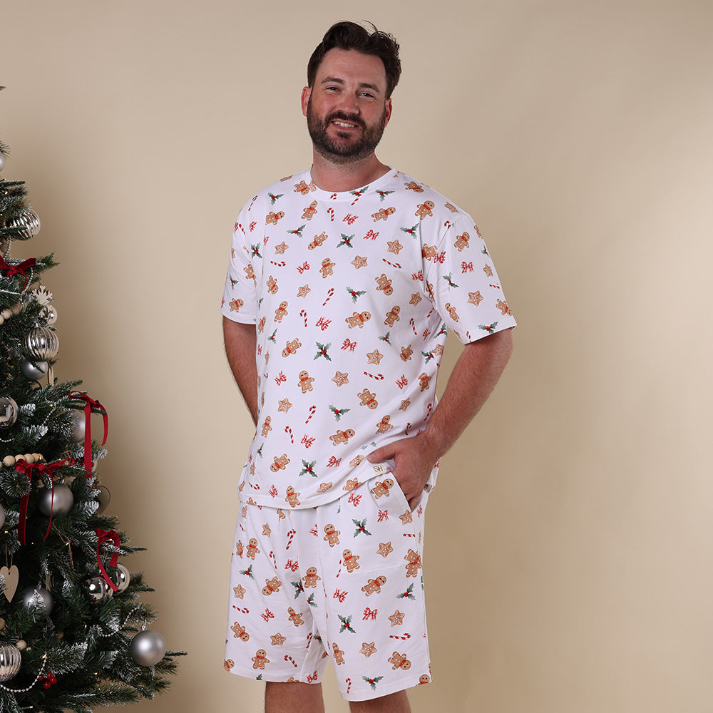 Gingerbread Organic Mens PJ Set - View 7
