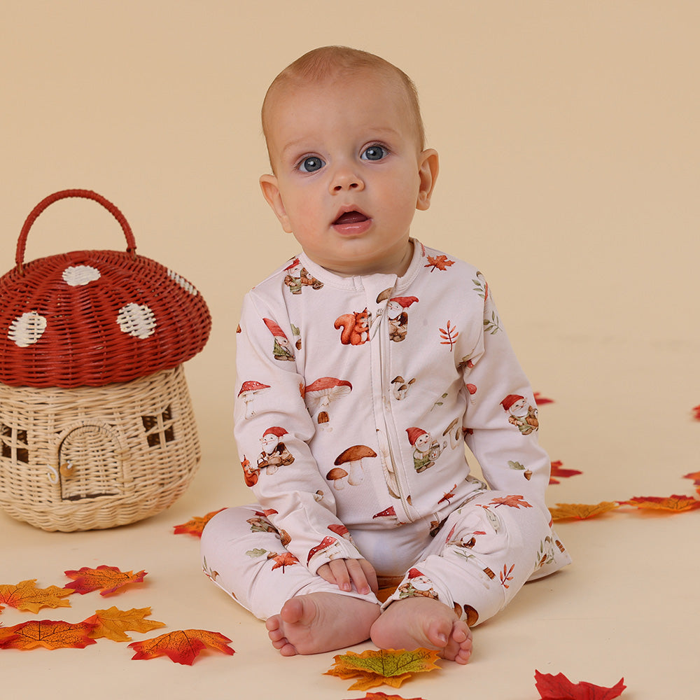 Gnomes Organic Snugglesuit Convertible Romper - View 3