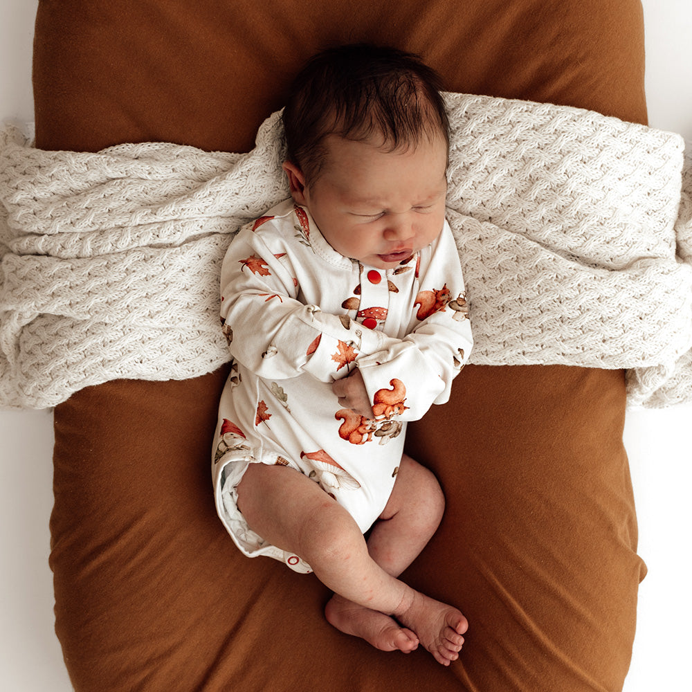 Gnomes Long Sleeve Organic Bodysuit - View 9