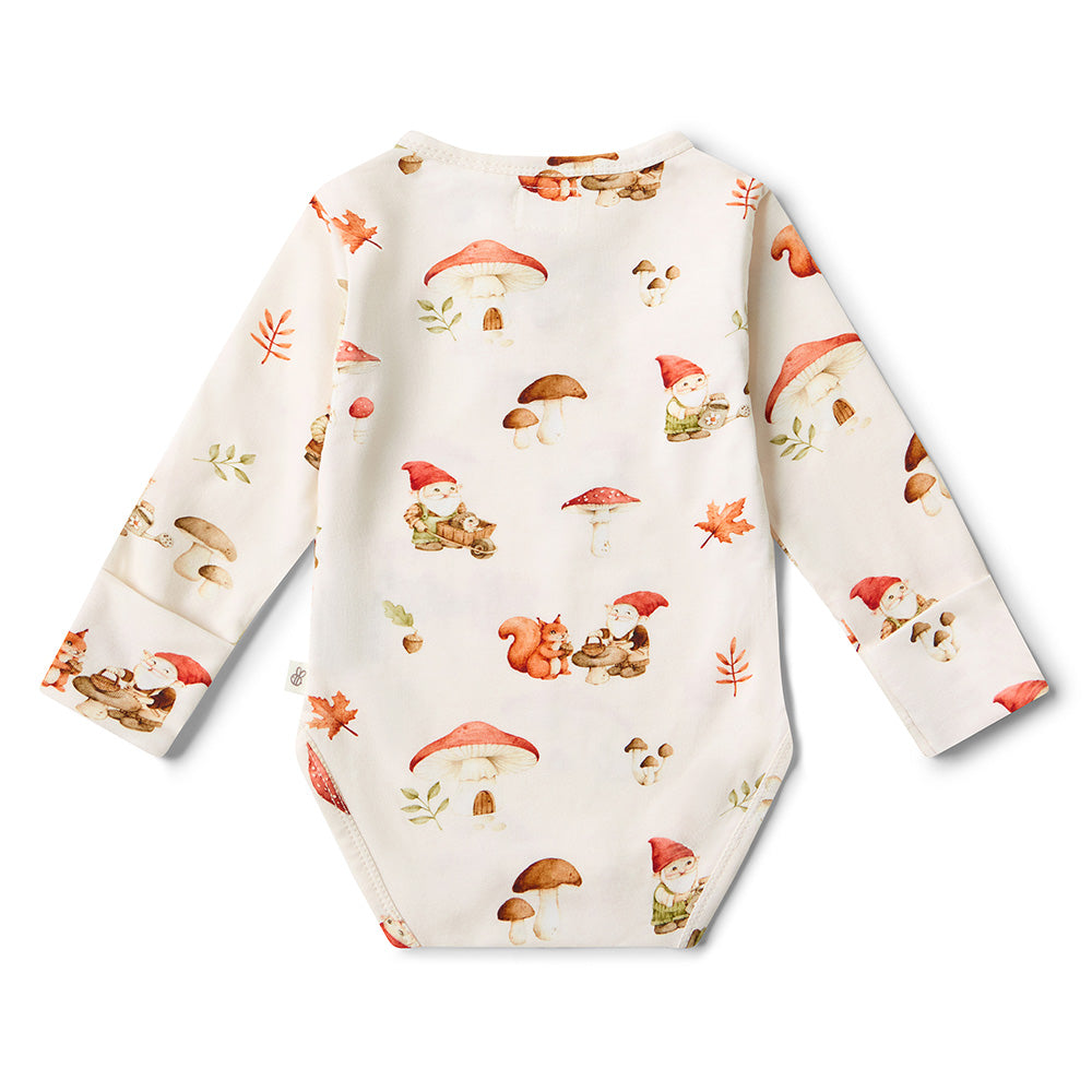 Gnomes Long Sleeve Organic Bodysuit - View 14