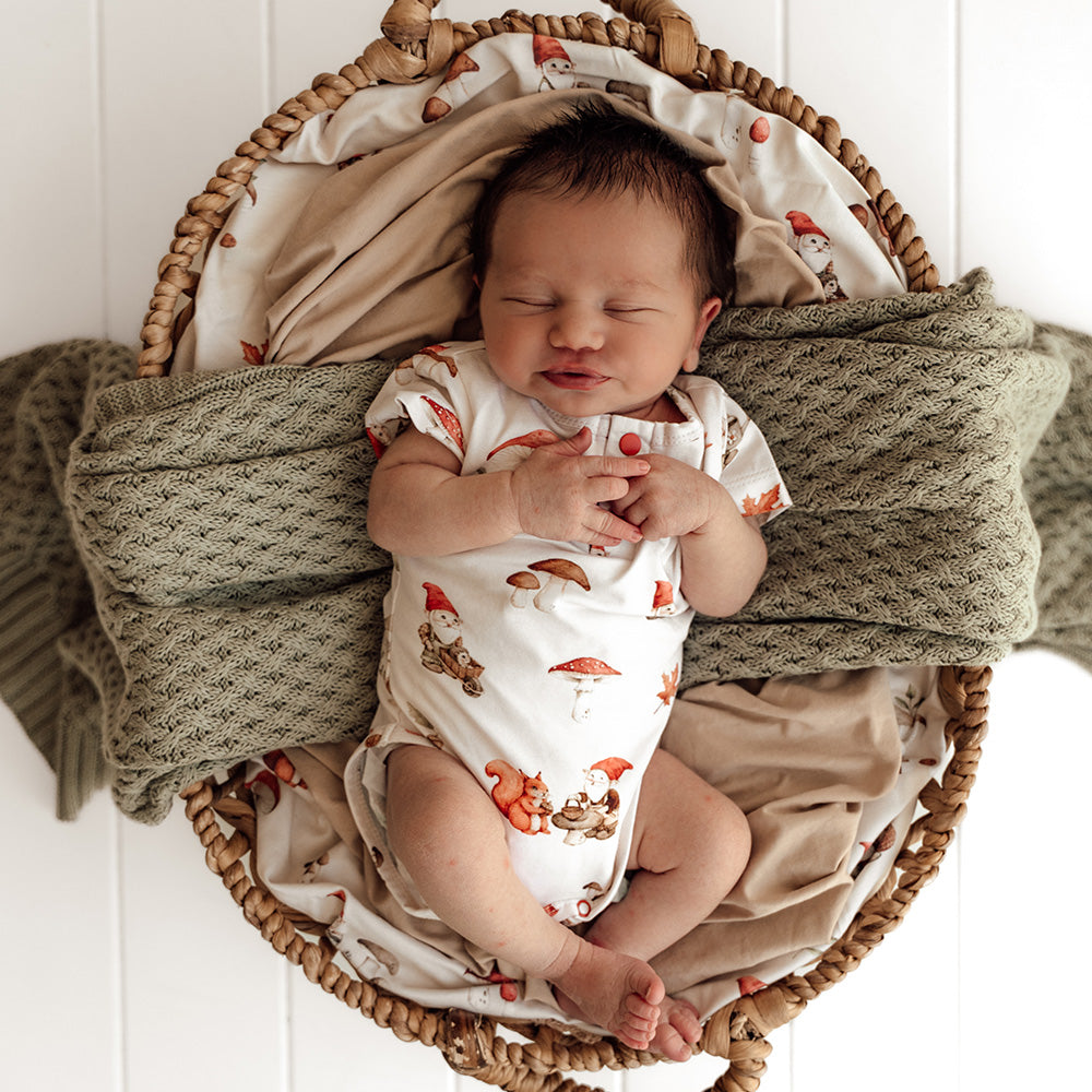 Gnomes Short Sleeve Organic Bodysuit - View 8